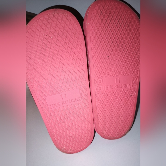 True Religion Pink Slide Sandals Girls - Picture 6 of 6